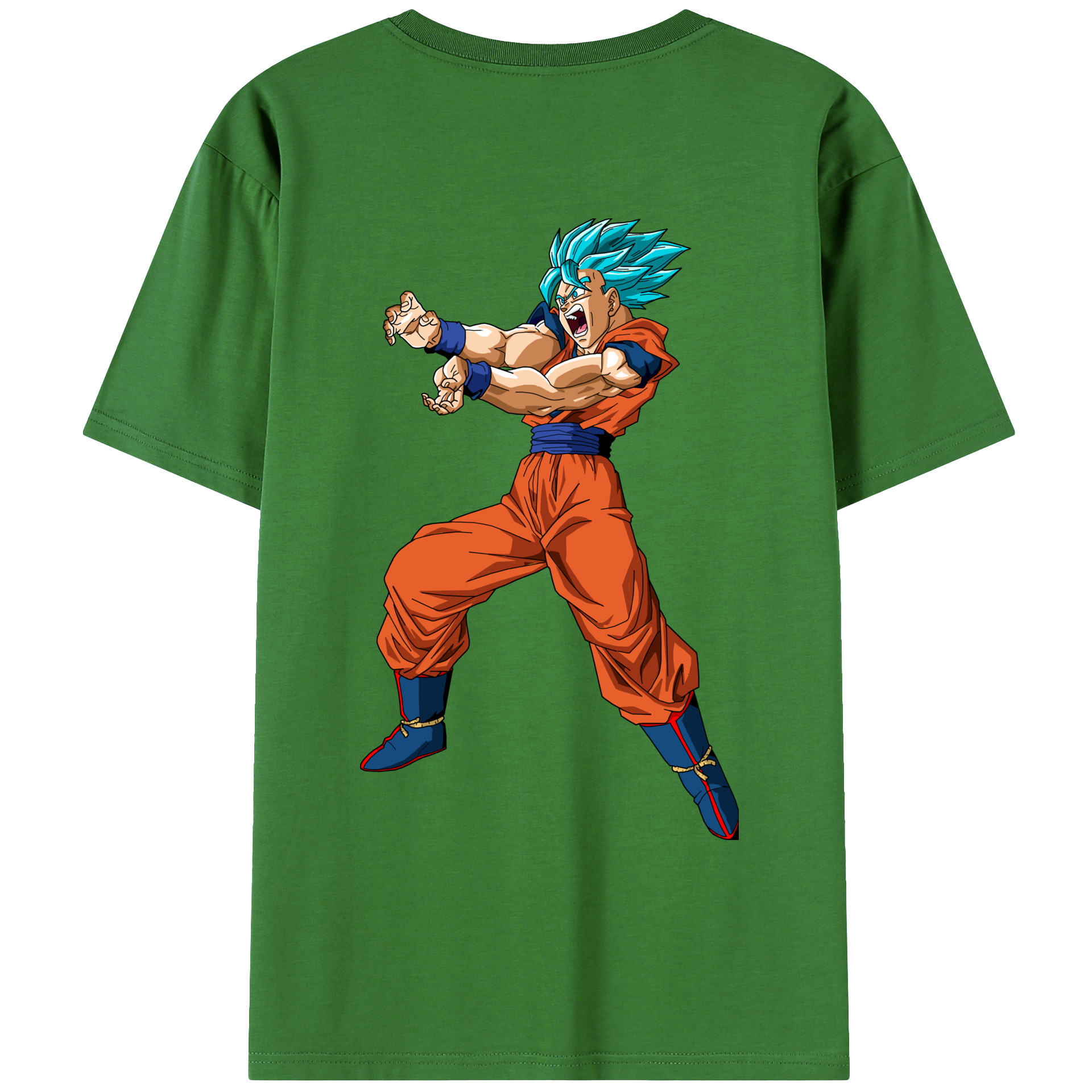 （画像用） ドラゴンボール 孫悟空（そん ごくう）Son Goku カカロット DRAGON BALL Kakarotto レディース半袖Tシャツ(バックプリント)